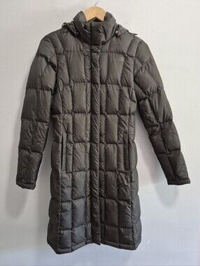 The North Face Women's Metropolis Parka Long 500 Down Coat Dark Green Size XS